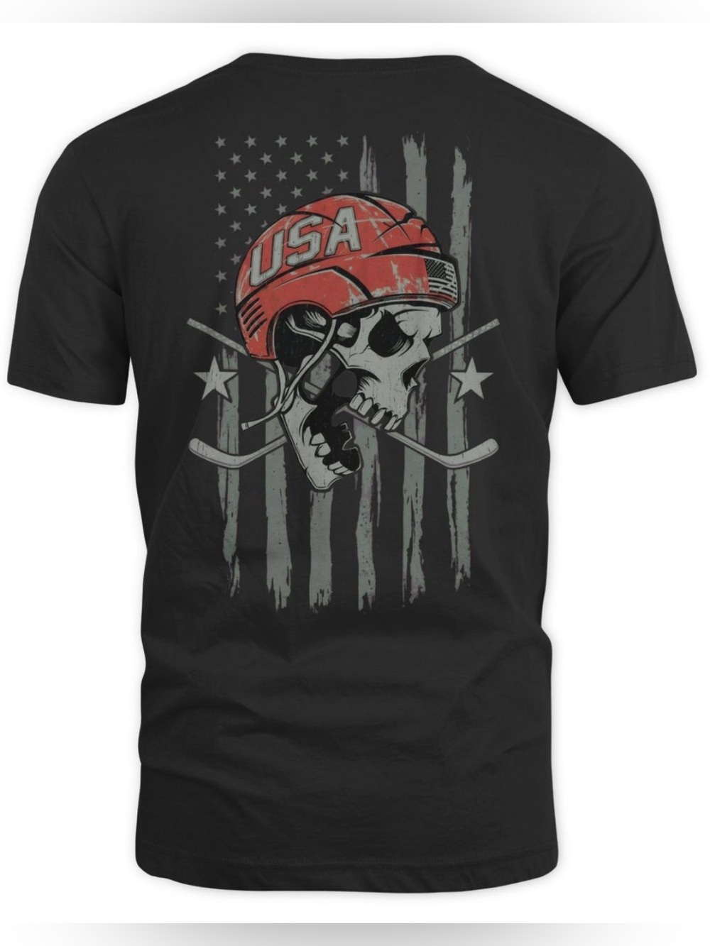 Nine Line Apparel USA Hockey Shirt Black Large NWT